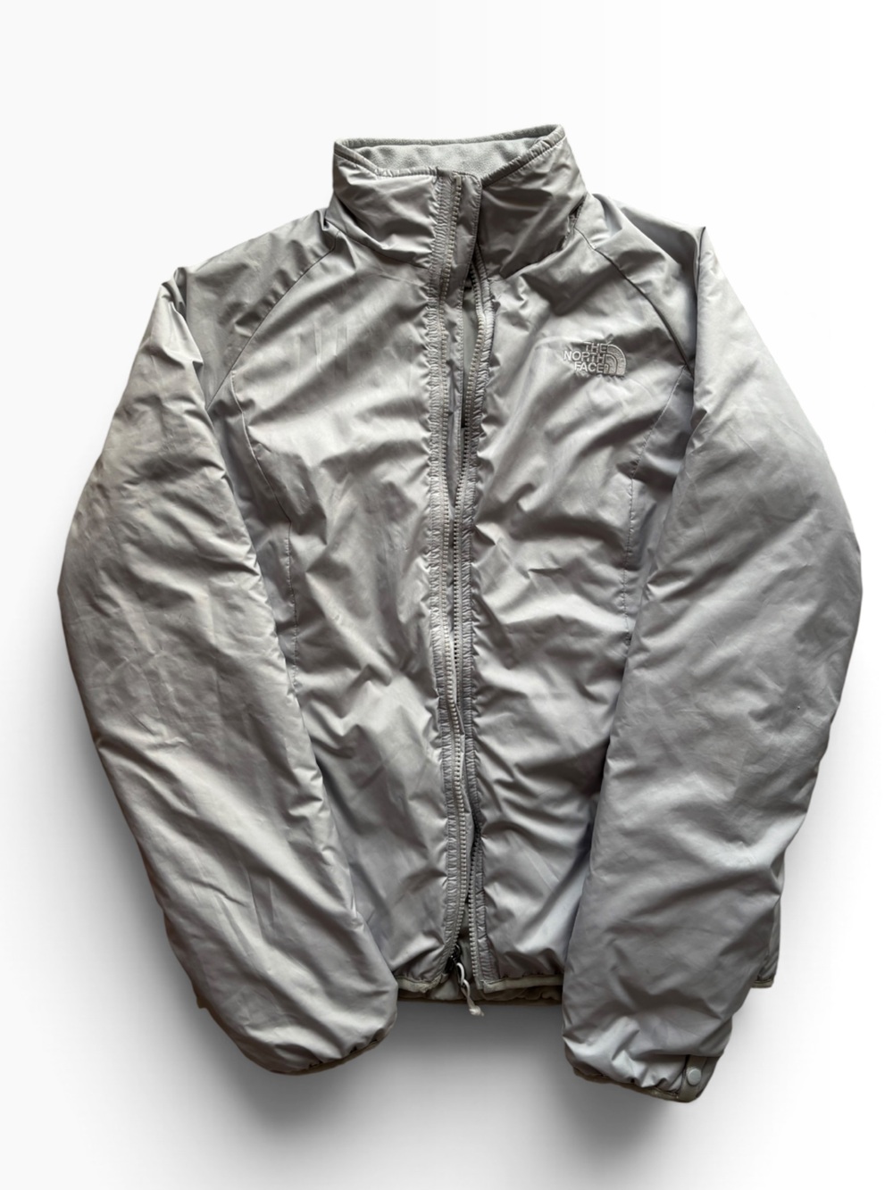 The North Face Grey Fall Jacket Sz Small Winter Holidays Lightweight Relaxed